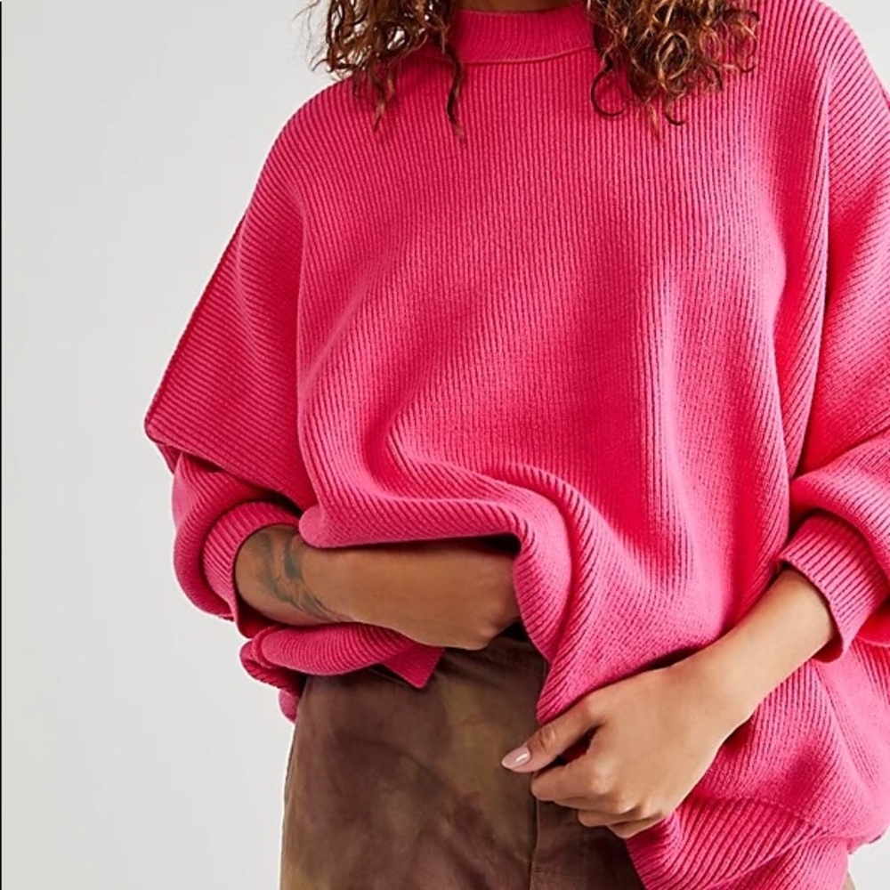 Free People Easy Street Tunic Sweater M